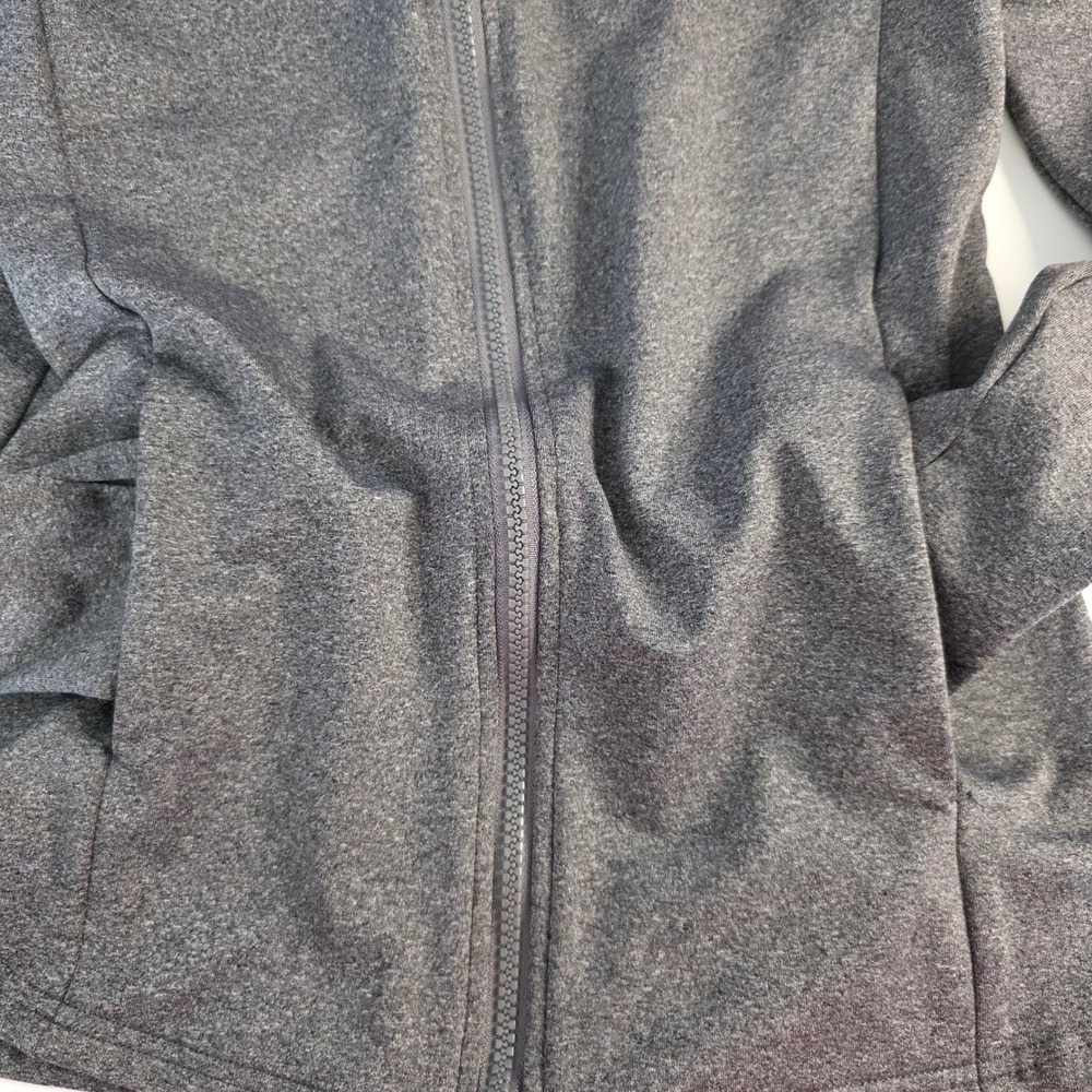 Aeropostale Sport Womens Gray Full Zip Hoodie Jacket Long‎ Sleeve Thumbholes Med - Picture 2 of 9